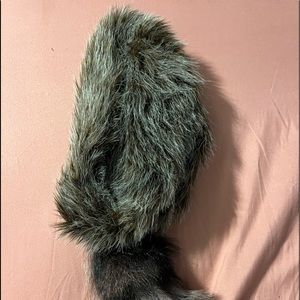 Faux Raccoon Skin Kids Hat